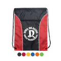 Drawstring Backpack - Two Tone Polyester Drawstring Bags